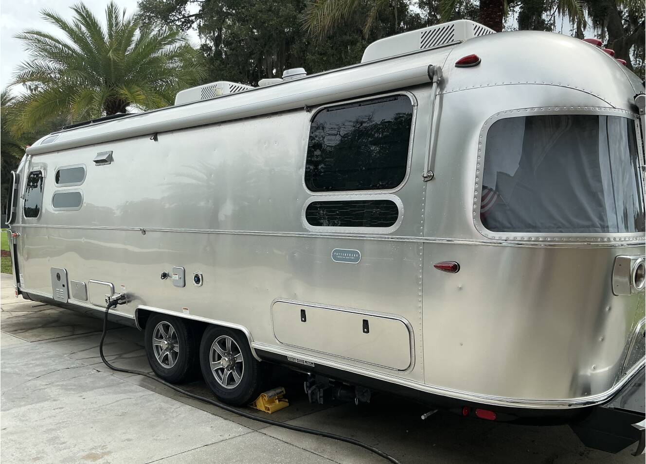A photo of this 2023 Airstream POTTERY BARN SPECIAL EDITION 28RBT