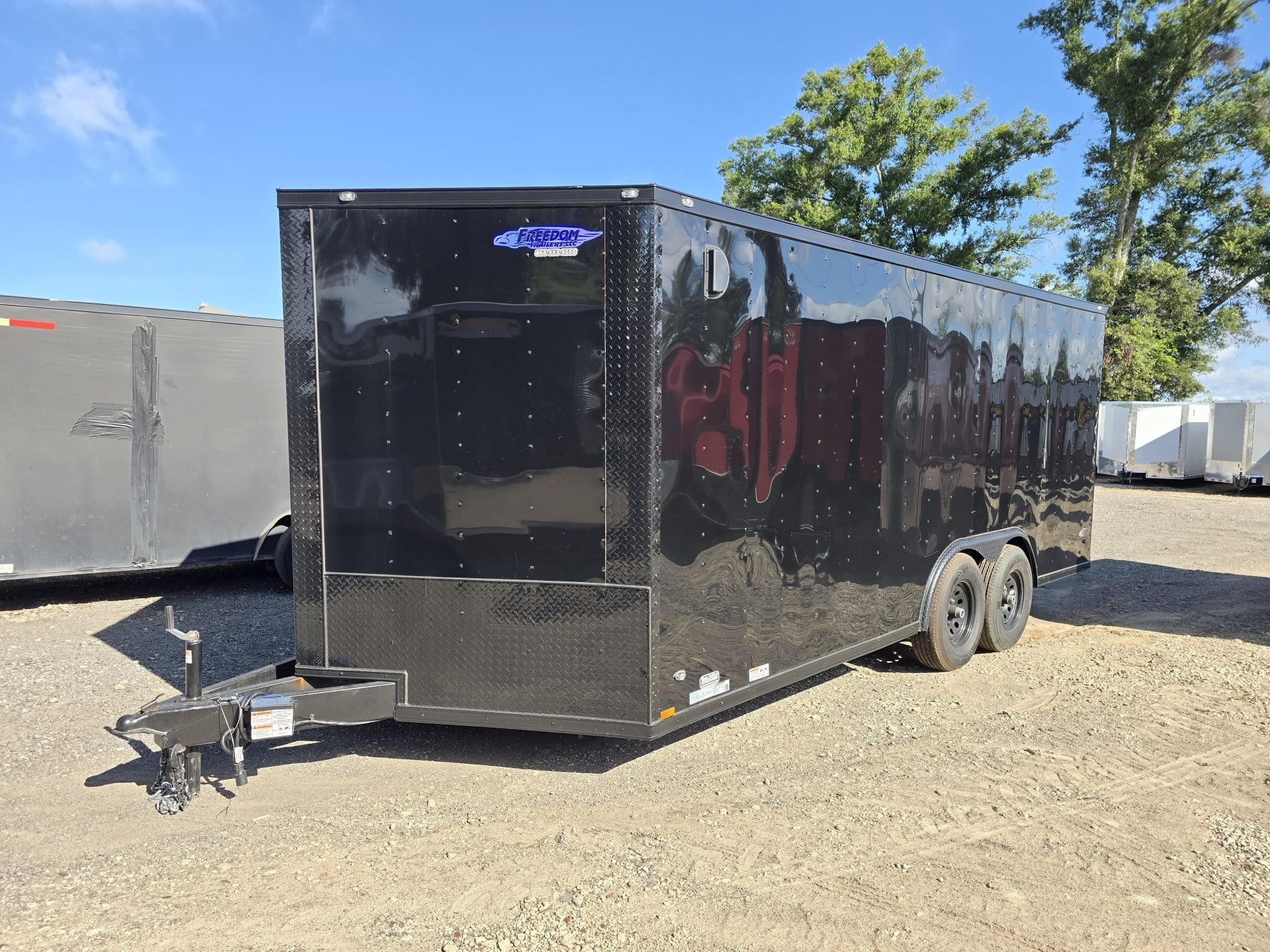 2026 freedomtrailers 8.5X18 10K Enclosed Trailer With Shelves In V-Nose in Byron, GA