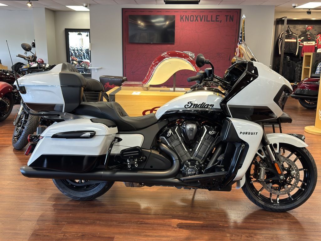 2026 Indian Motorcycle® Pursuit® Dark Horse® 112 w/ PowerBand Audio Ghost Whi DARK HORSE in Knoxville, TN