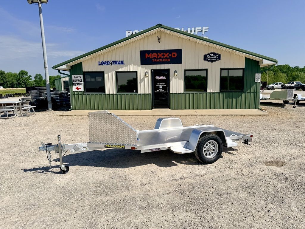 2027 ALUMA MC10S-R 51" x 138" Single Motorcycle Trailer W/ Rock Gu in Poplar Bluff, MO