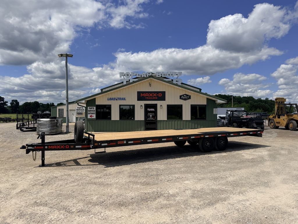 2027 Maxx-D Trailers DOX10228 28' x 102" 14k Deckover Flatbed W/ Slide In Ra in Poplar Bluff, MO