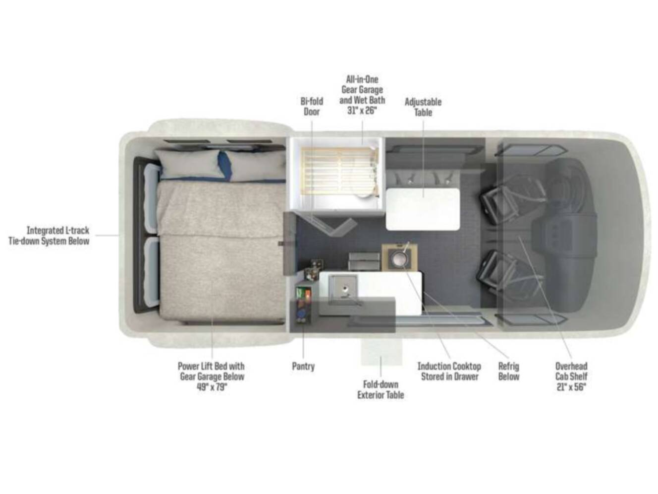 A photo of this 2027 Winnebago Revel 44EC