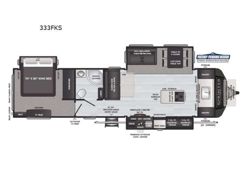 2021 Keystone Rv Sprinter Limited 333FKS in helena MT