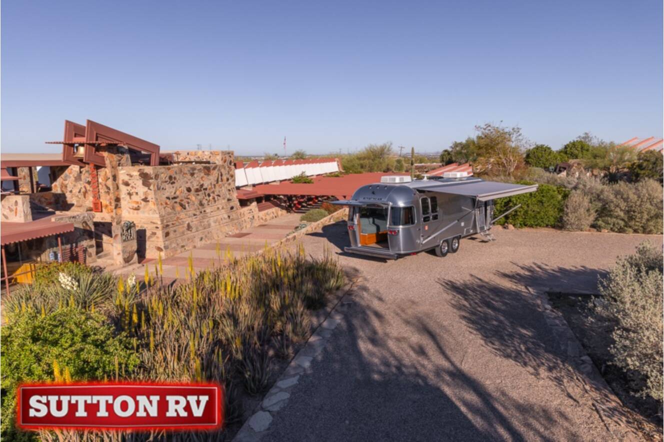 A photo of this 2026 Airstream Frank Lloyd Wright Limited Edition 28RB