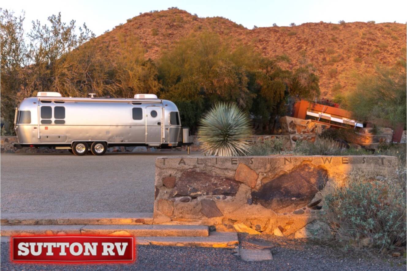 A photo of this 2026 Airstream Frank Lloyd Wright Limited Edition 28RB