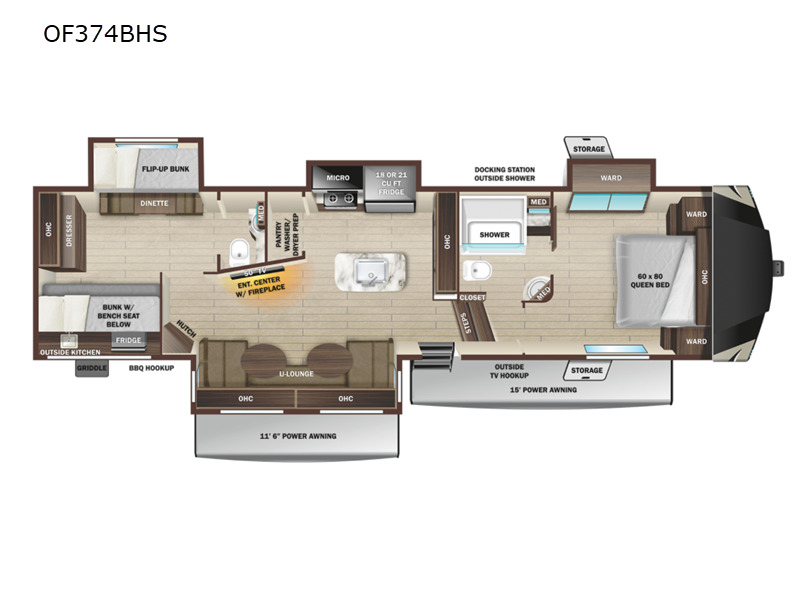 2022 Highland Ridge Rv Open Range OF374BHS in norco CA