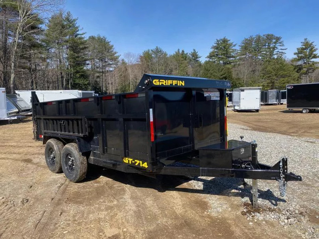 2026 GRIFFIN 7x14 Powder Coated 14K High Side Dump Trailer w/48 in Bangor, ME