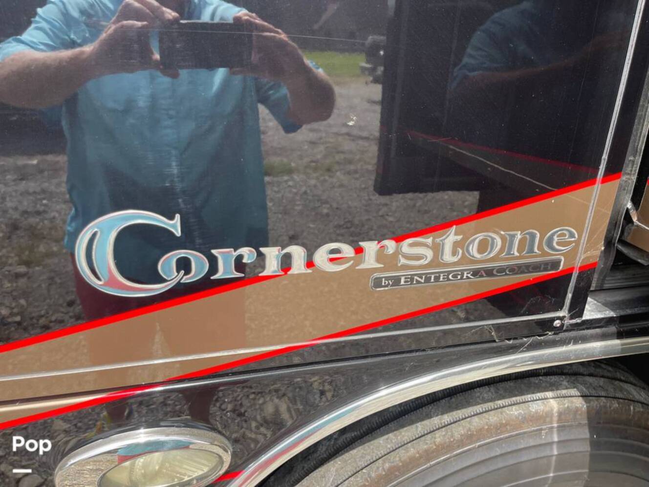 A photo of this 2015 Entegra Coach Cornerstone 45B