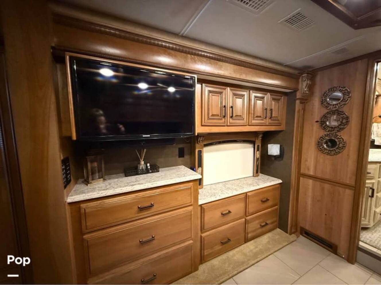 A photo of this 2015 Entegra Coach Cornerstone 45B