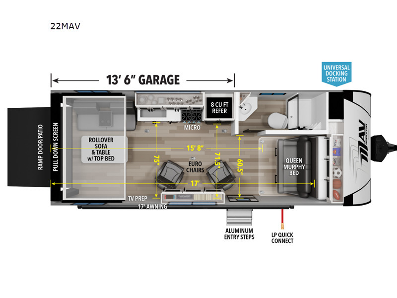 A photo of this 2027 Grand Design Momentum MAV 22MAV