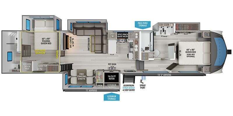 A photo of this 2026 Grand Design Influence 3804DS