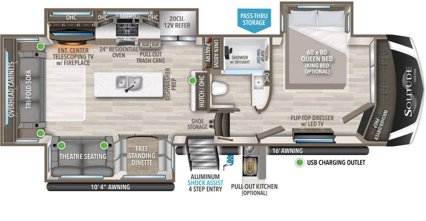 A photo of this 2024 Grand Design SOLITUDE 310GK