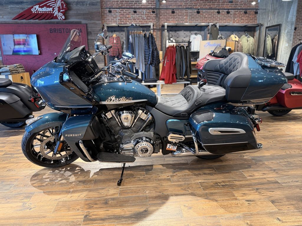 2026 Indian Pursuit Limited 112 W/Powerband Audio Cascade Gre LIMITED in Bristol, VA