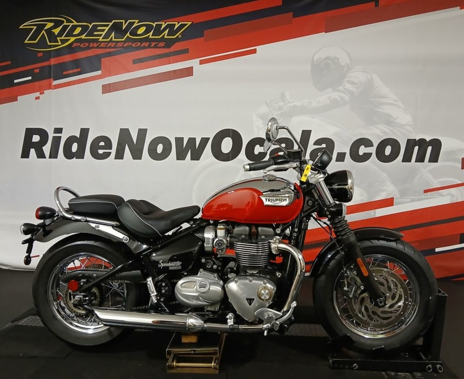 2023 Triumph Bonneville Speedmaster Chrome Edition Diablo Red BASE in Ocala, FL