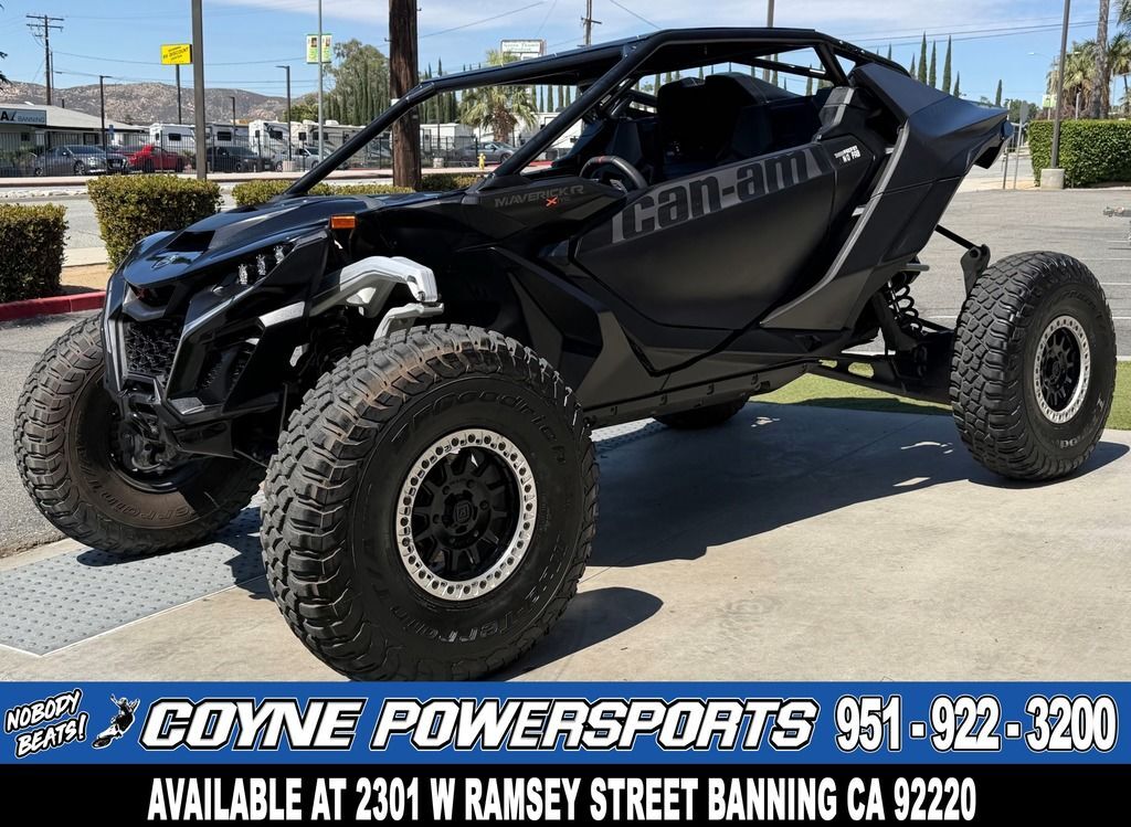 2024 Can-Am Maverick R X RS with Smart-Shox Triple Black in banning CA