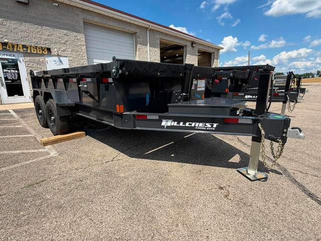 2026 HILLCREST TRAILERS 7X14 Telescopic Dump Hydro Jack 14K GVW (4597) in Frankfort, OH
