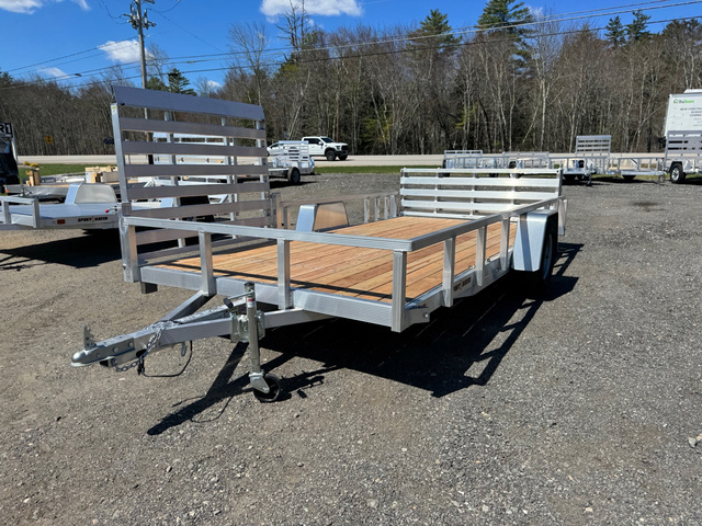 2026 SPORT HAVEN 7X14 Aluminum 3K Utility Trailer W/Bi-Fold Ramp & in Loudon, NH