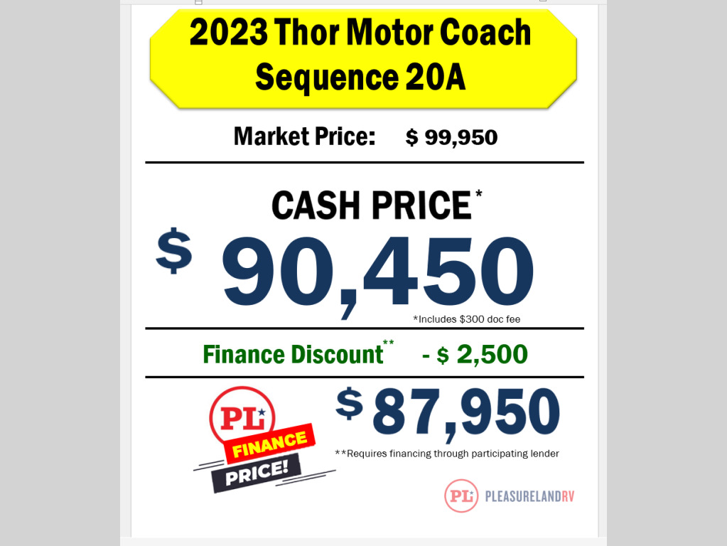 2023 Thor Motor Coach Sequence 20A in sioux falls SD