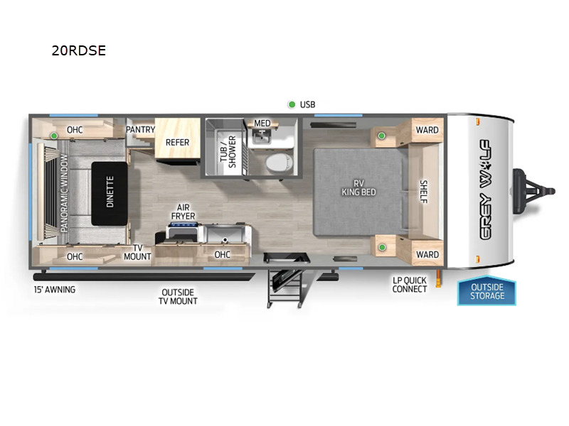 2025 Forest River Rv Cherokee Grey Wolf 20RDSE in lebanon IN