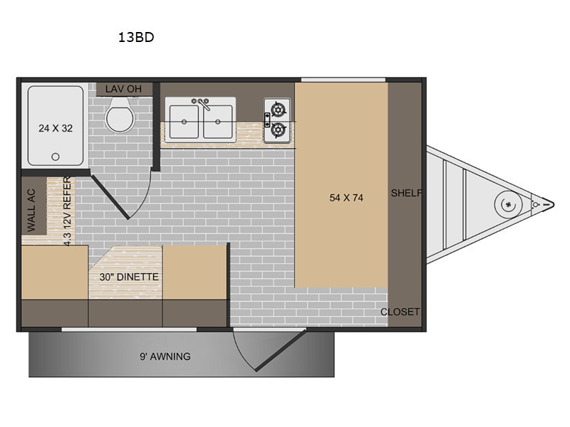 A photo of this 2025 Sunset Park Rv Sun Lite LTD 13BD