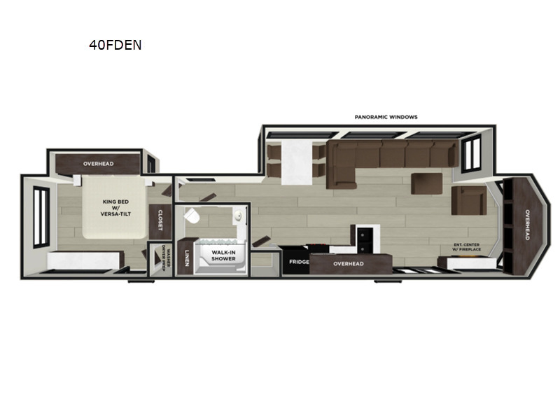 A photo of this 2026 Forest River Rv Wildwood Lodge 40FDEN