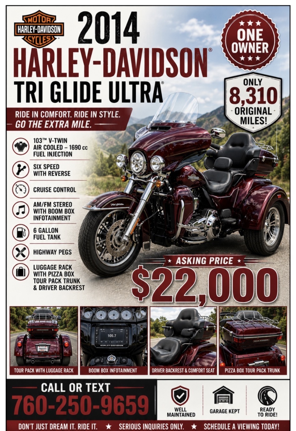 2014 Harley-Davidson TRI GLIDE ULTRA CLASSIC ULTRA CLASSIC in San Marcos, CA