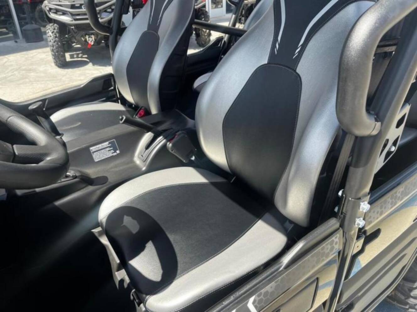 A photo of this 2025 Kawasaki Teryx4 S LEMetallic Matte Twilight BlueSuper Black