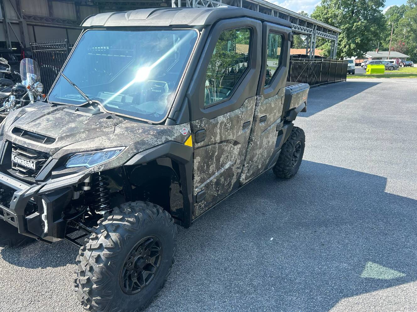 A photo of this 2026 Kawasaki RIDGE® CREW HVAC Camo