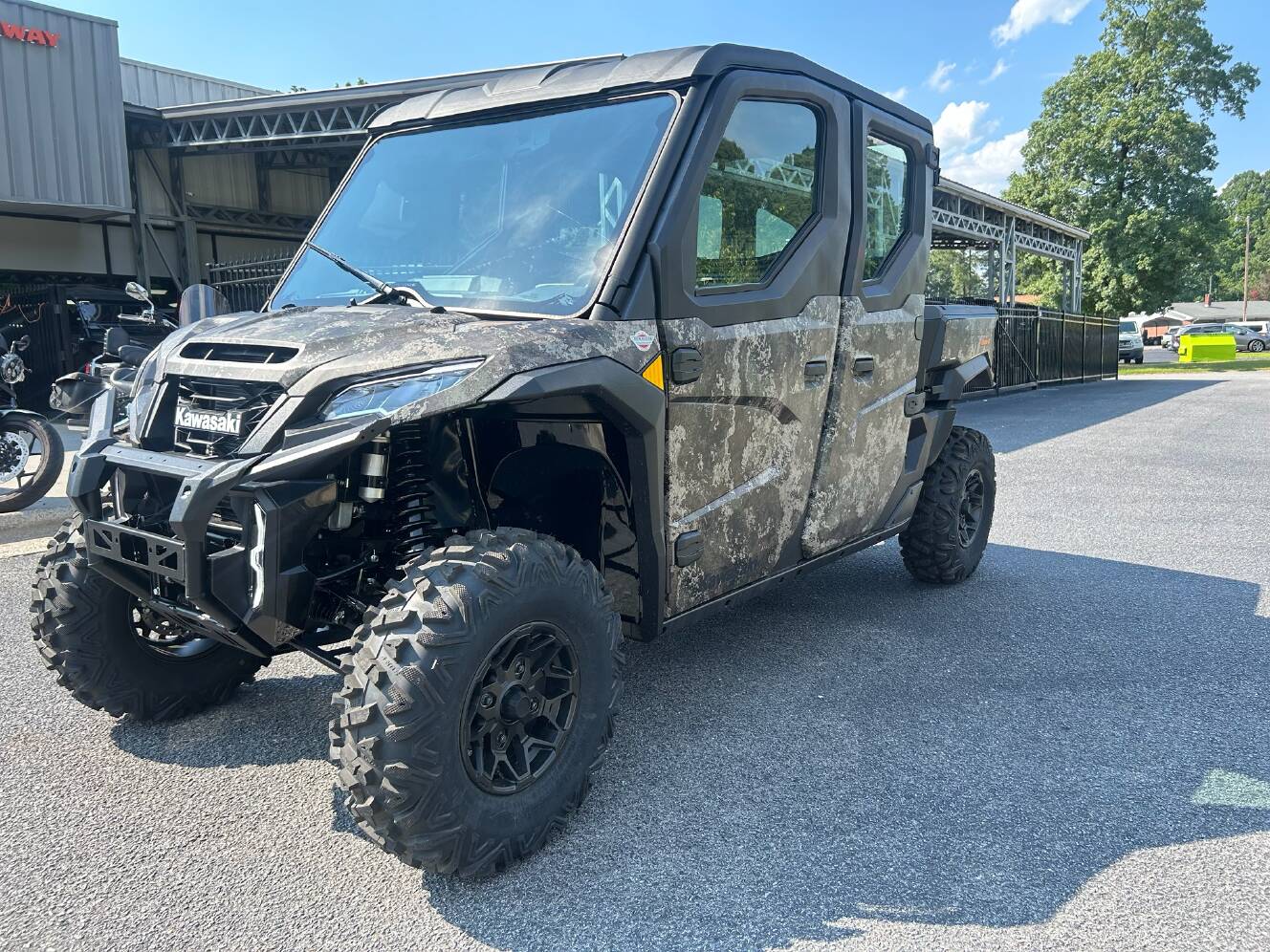 A photo of this 2026 Kawasaki RIDGE® CREW HVAC Camo