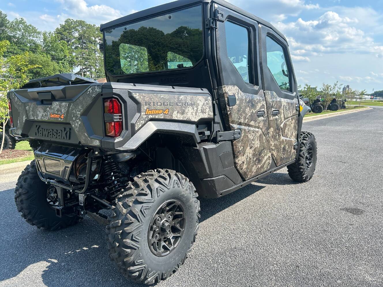 A photo of this 2026 Kawasaki RIDGE® CREW HVAC Camo