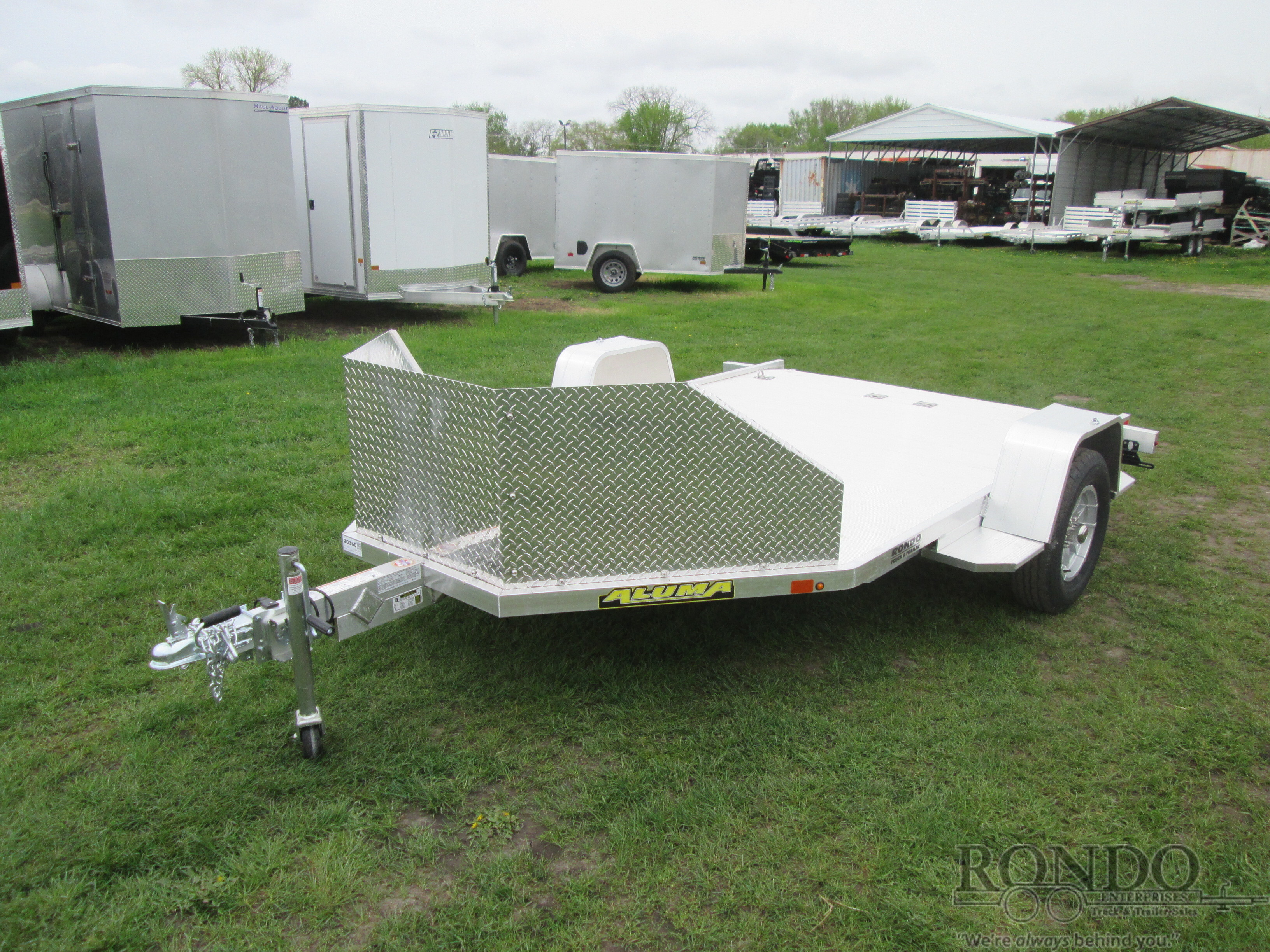 2027 ALUMA Aluminum Single Axle Utility MC210S-R-RTD in Sycamore, IL