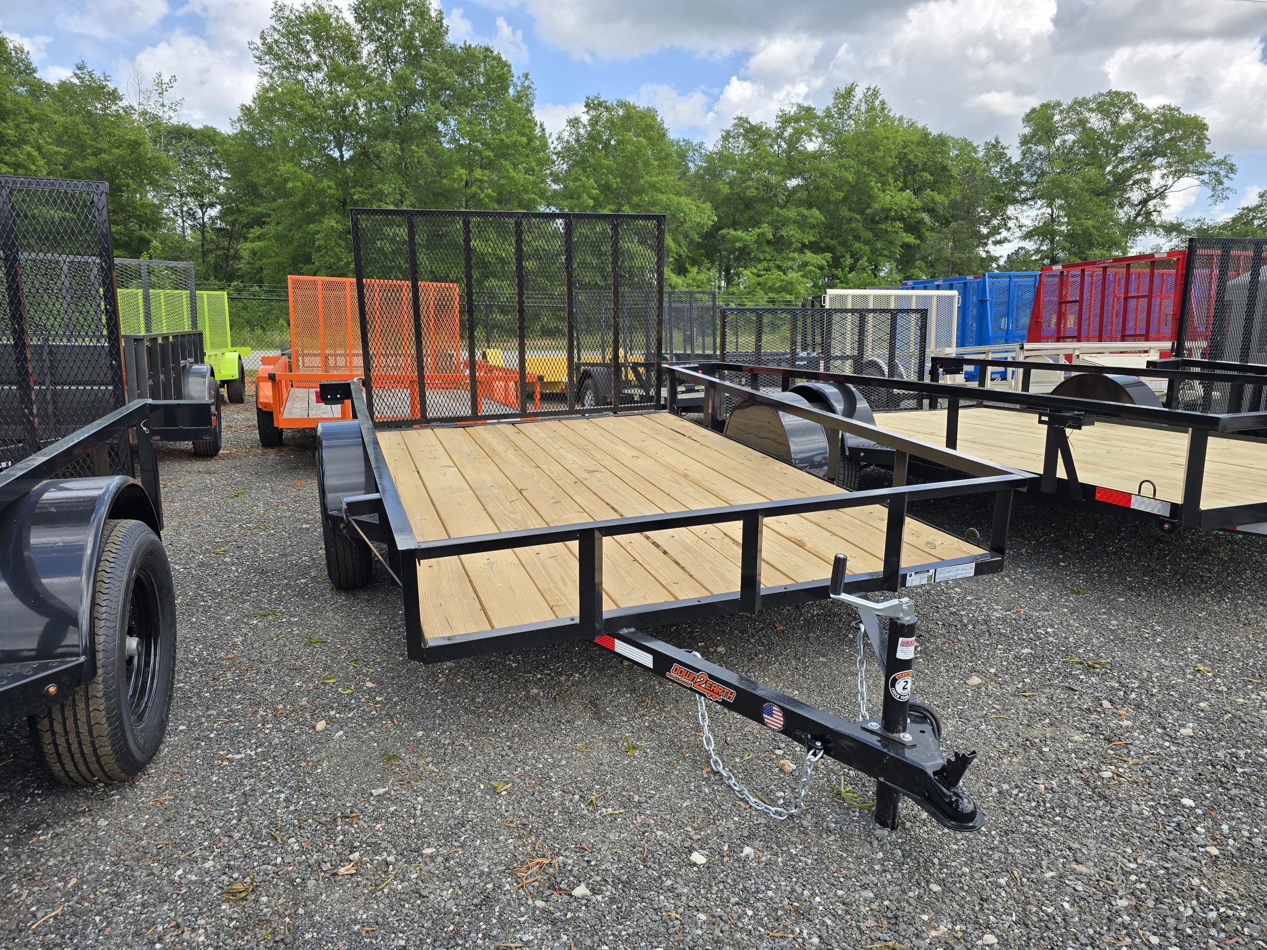 2026 down2earthtrailers 76x10ut utility atv mower trailer in Byron, GA