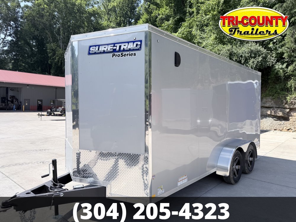 2026 Sure-Trac 7X16 7K PRO SERIES ENCLOSED WEDGE CARGO 7' INTERIOR HEI in Beaver, WV