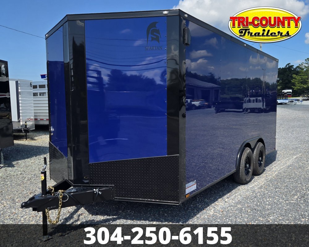 2026 Spartan 8.5X16 10K ENCLOSED .080 POLY INDIGO BLUE BLACK OUT PCK in Beaver, WV