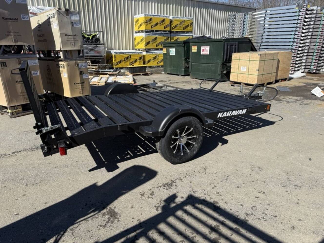 A photo of this 2026 Karavan 6 X 10 ft. Steel Floor Utility Trailer