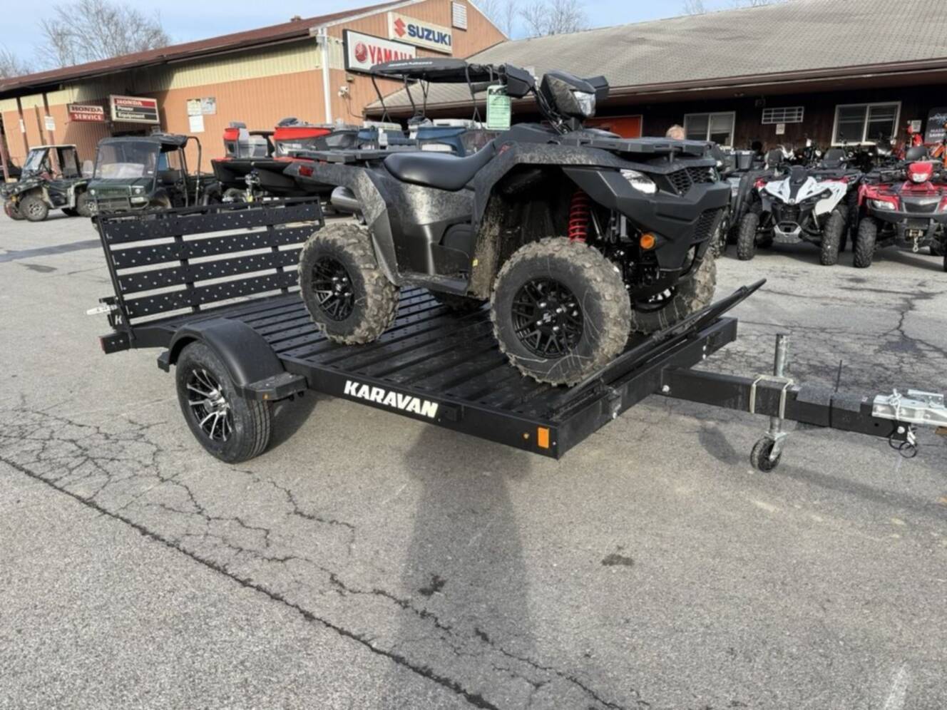 A photo of this 2026 Karavan 6 X 10 ft. Steel Floor Utility Trailer