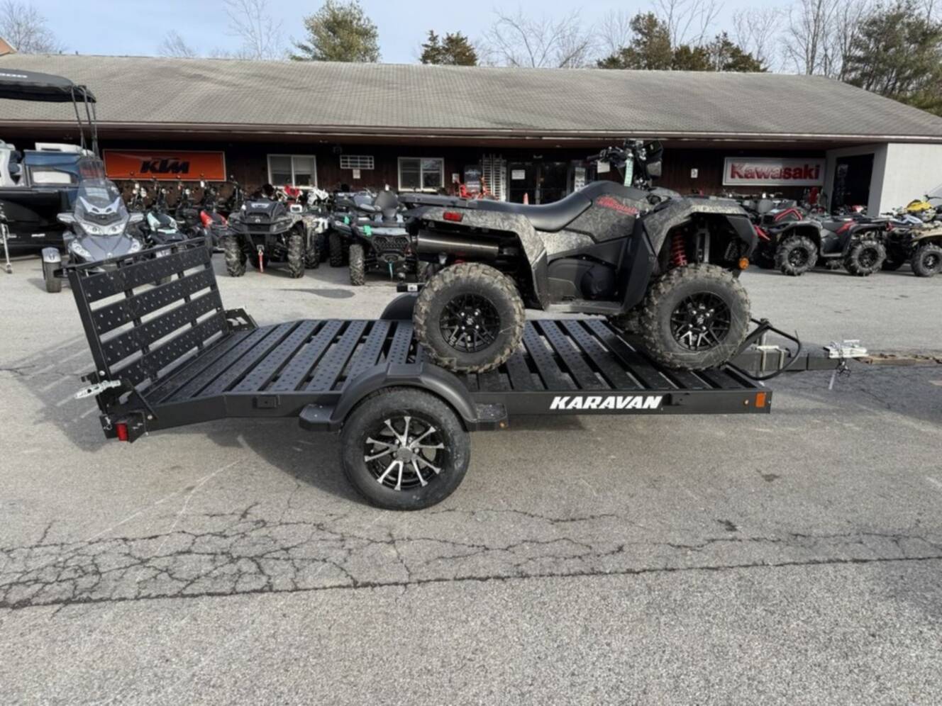 A photo of this 2026 Karavan 6 X 10 ft. Steel Floor Utility Trailer