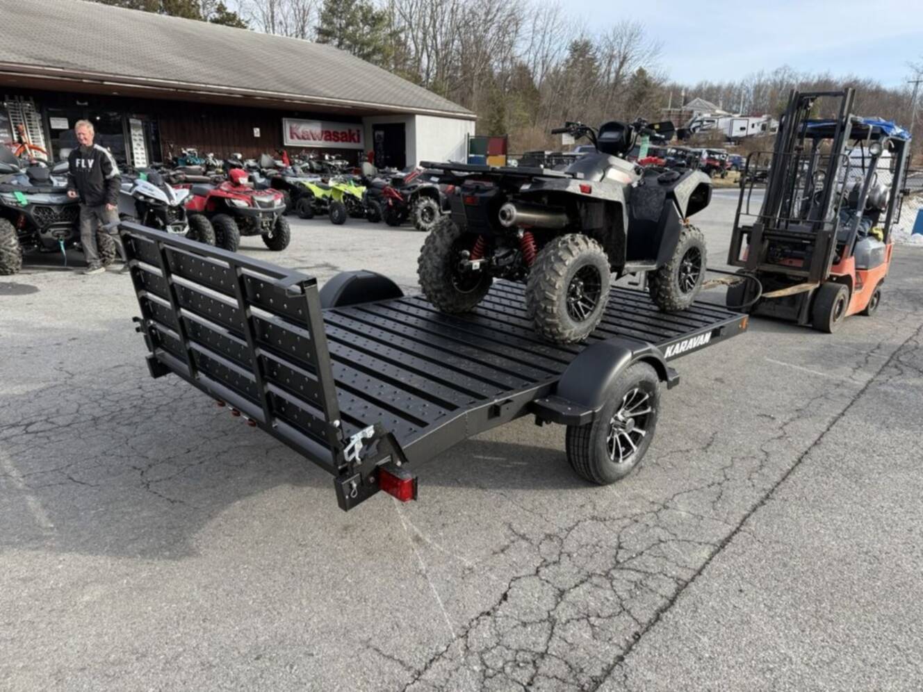 A photo of this 2026 Karavan 6 X 10 ft. Steel Floor Utility Trailer