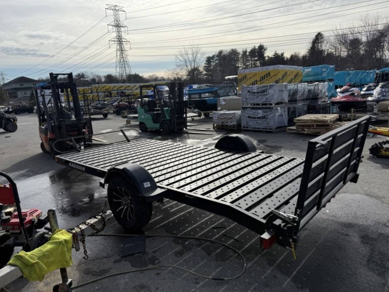 A photo of this 2026 Karavan 6.5 X 14 Ft. Steel Floor Utility Trailer