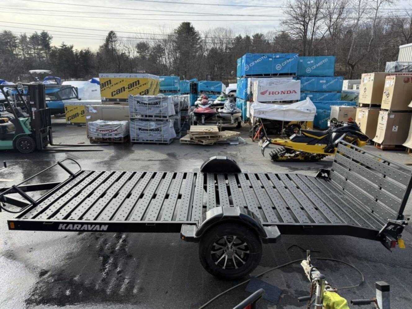 A photo of this 2026 Karavan 6.5 X 14 Ft. Steel Floor Utility Trailer
