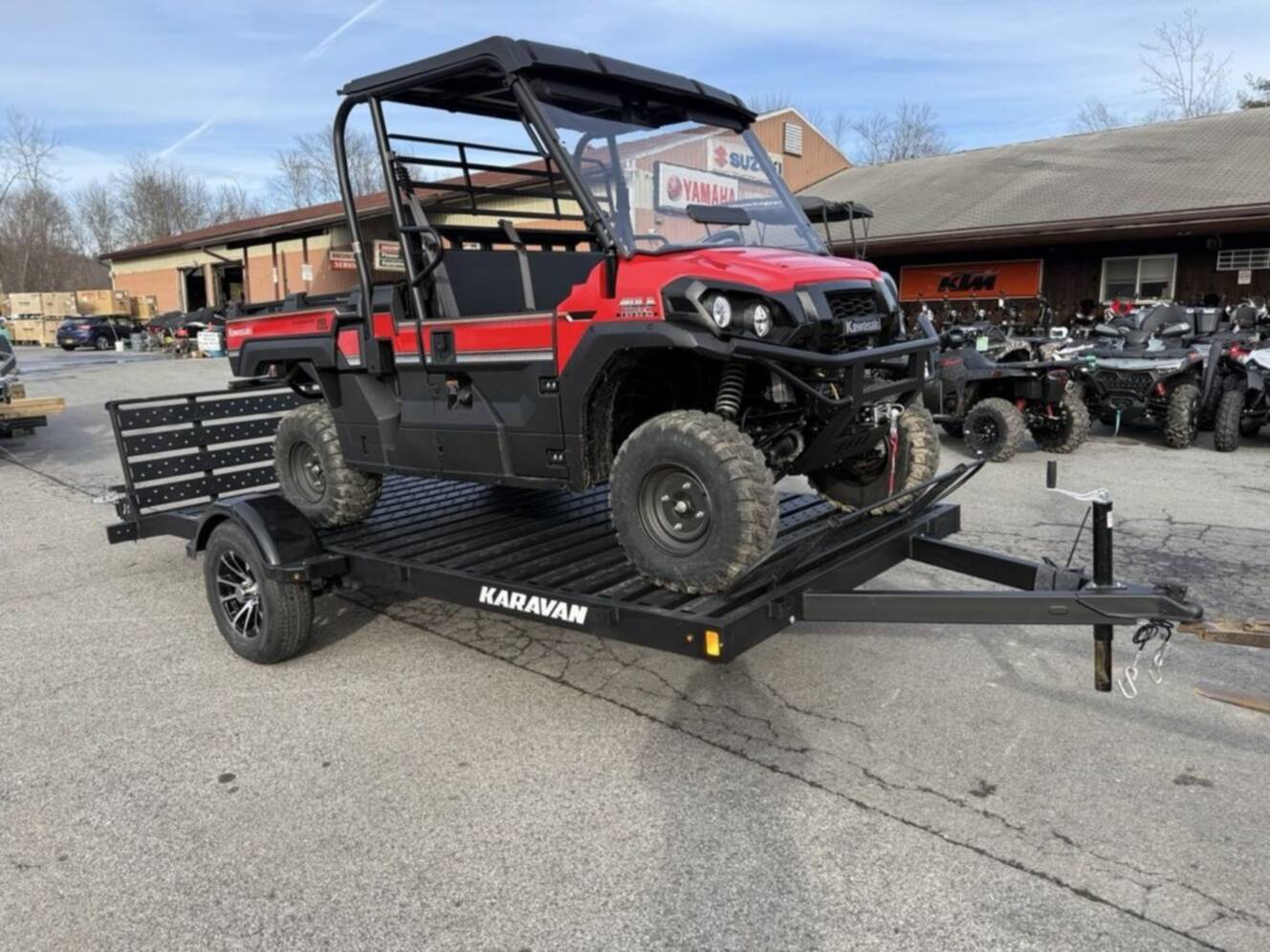 A photo of this 2026 Karavan 6.5 X 14 Ft. Steel Floor Utility Trailer