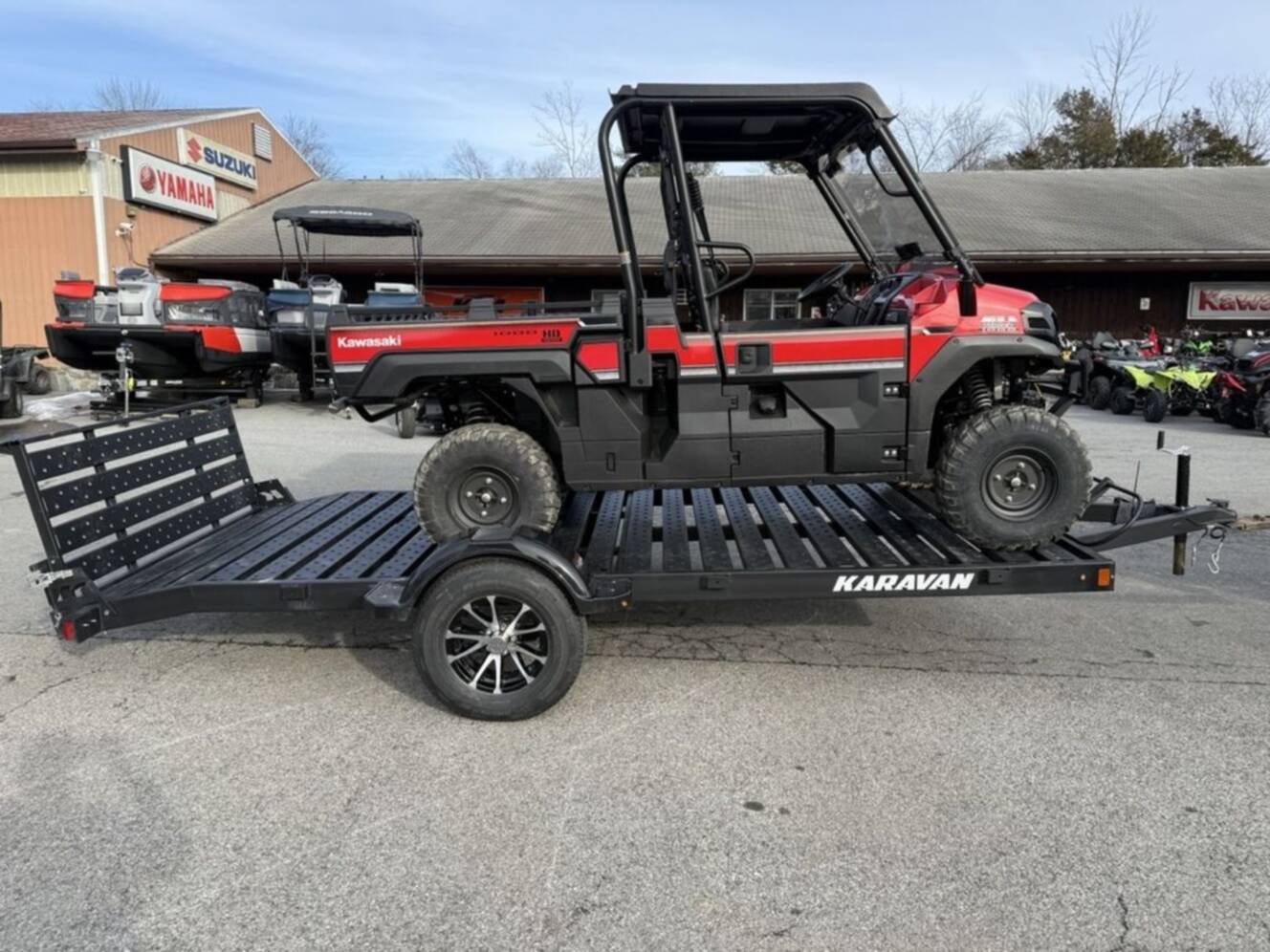 A photo of this 2026 Karavan 6.5 X 14 Ft. Steel Floor Utility Trailer