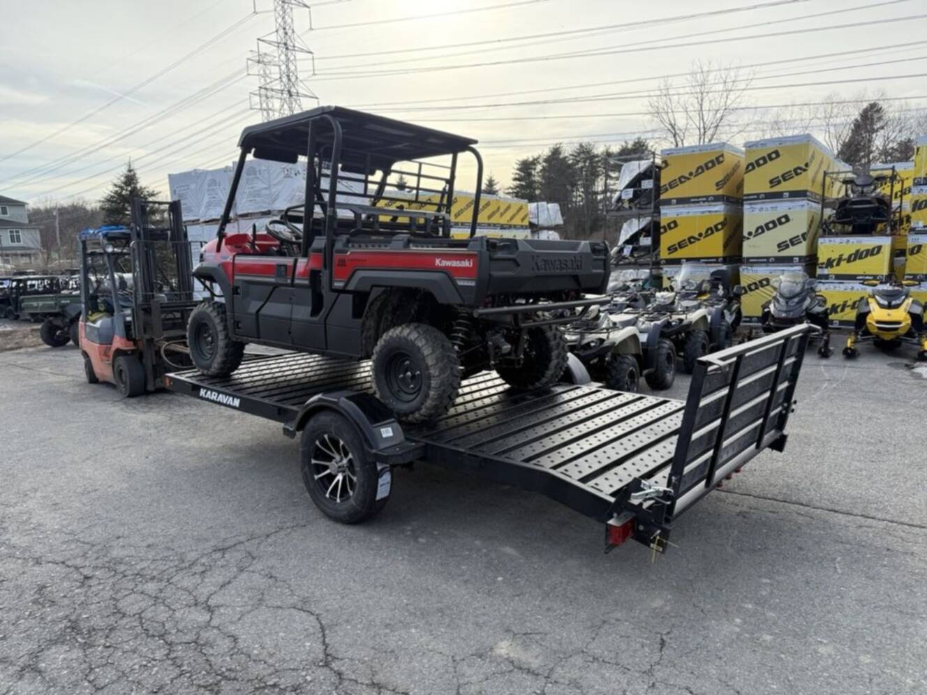A photo of this 2026 Karavan 6.5 X 14 Ft. Steel Floor Utility Trailer