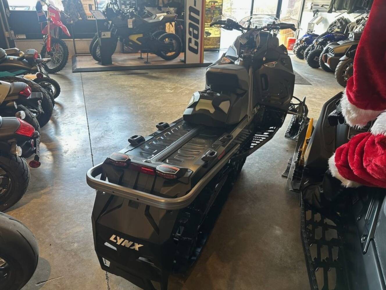 A photo of this 2026 Lynx® Xterrain RE 850 E-TEC Turbo R_10.25_Silver