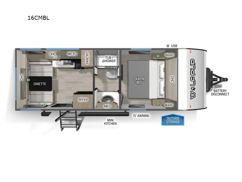 2027 Forest River Rv CHEROKEE WOLF PUP BLACK LABEL 16CMBL in springville TN