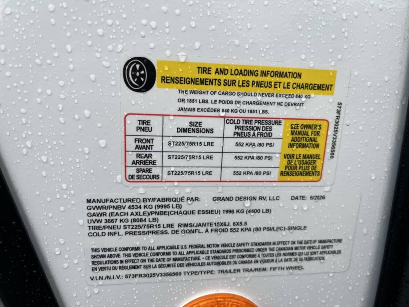 A photo of this 2027 Grand Design Reflection 150 Series 250ML