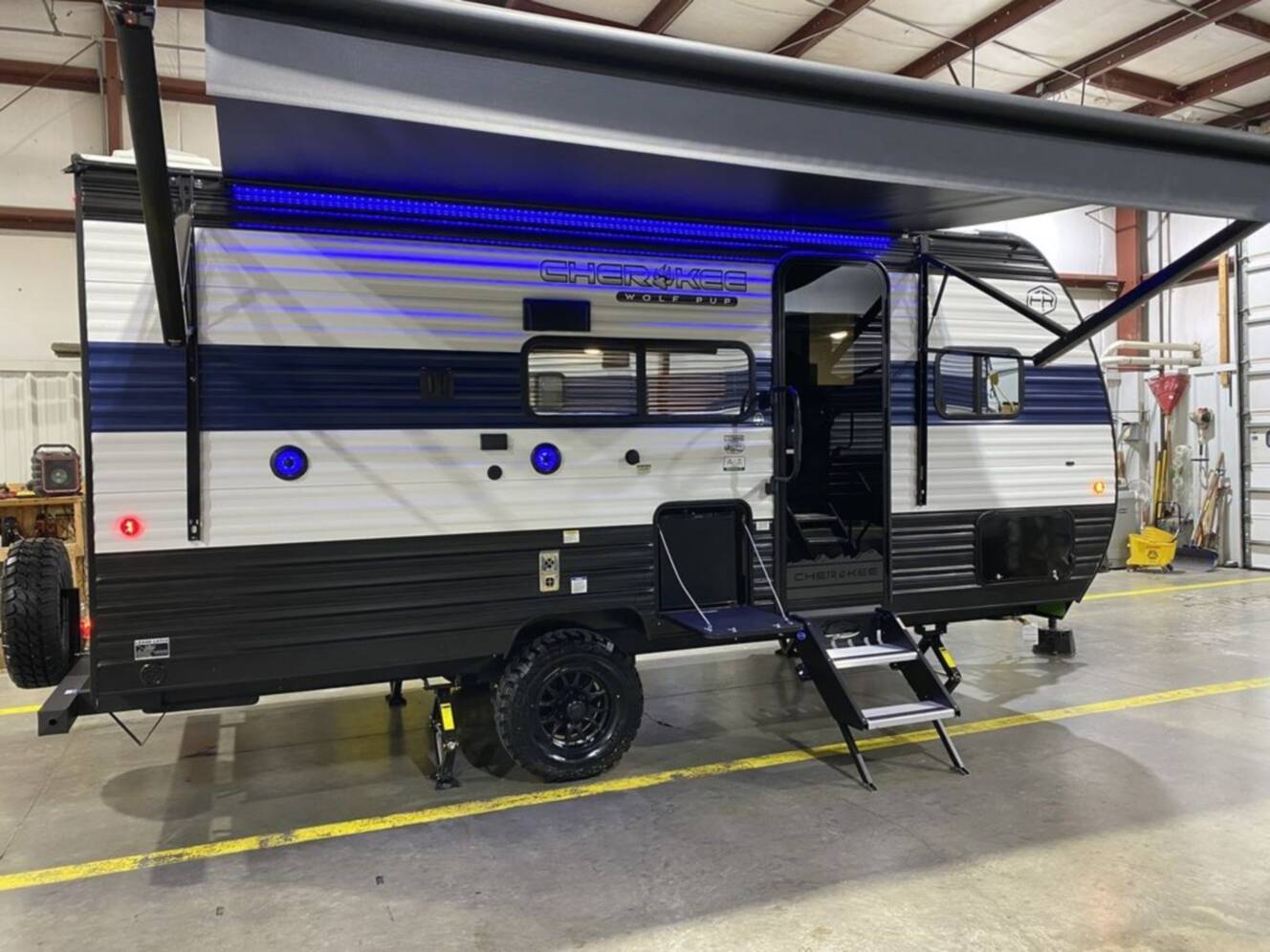 A photo of this 2025 Forest River Rv Cherokee Wolf Pup 16BHSW