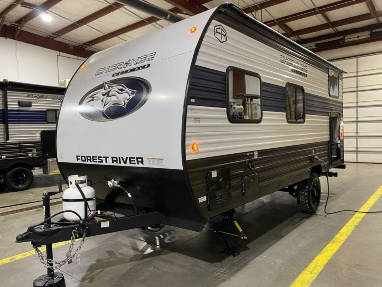 A photo of this 2025 Forest River Rv Cherokee Wolf Pup 16BHSW