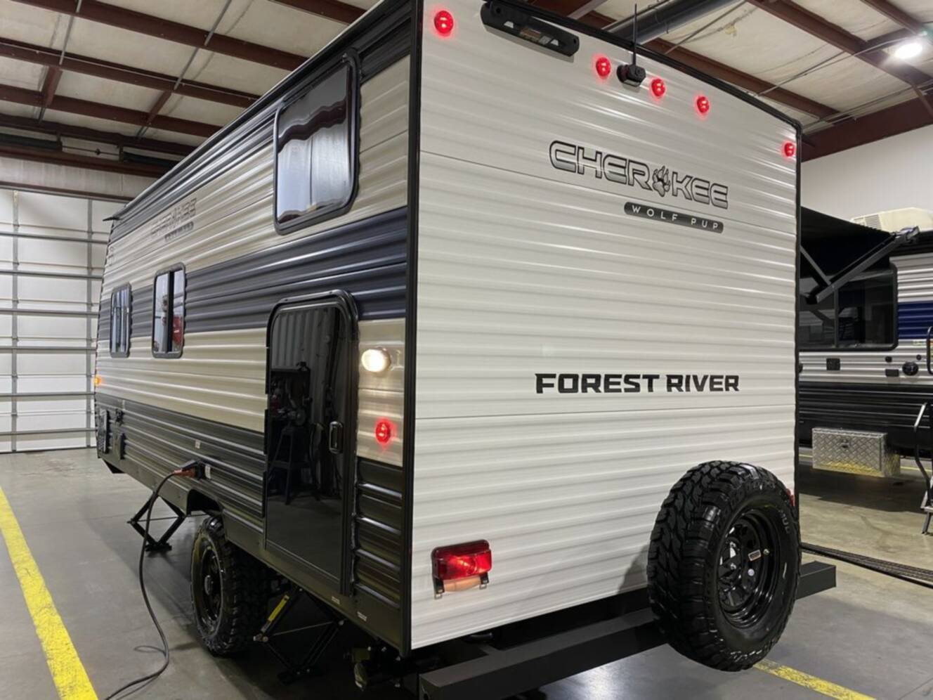 A photo of this 2025 Forest River Rv Cherokee Wolf Pup 16BHSW