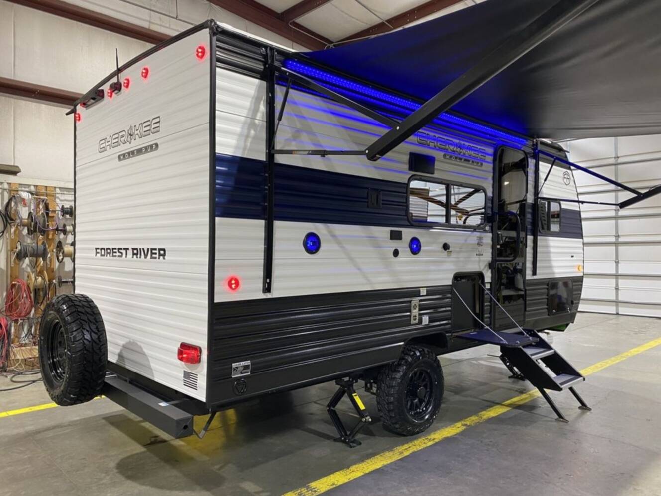 A photo of this 2025 Forest River Rv Cherokee Wolf Pup 16BHSW